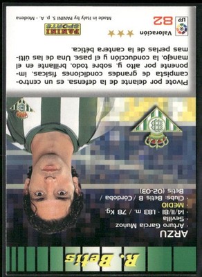 2003-04 Panini LaLiga Megafichas (Japan) #39 Arzu | eBay
