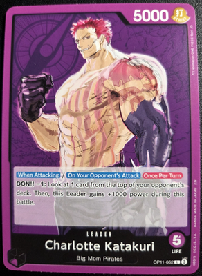 Charlotte Katakuri OP11-062 ONE PIECE Tcg Card Game NM PURPLE