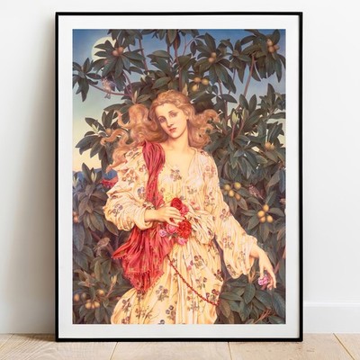 Evelyn De Morgan - Flora (Ausschnitt) 1890, Pre Raphaelite Wall Art Poster