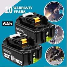 2pcs 18V 6.0Ah For Makita LXT Lithium-Ion Battery BL1830 BL1815 BL1850 BL1860