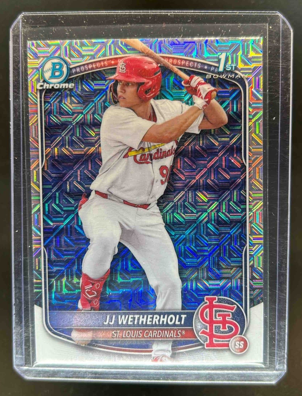 2025 Bowman JJ Wetherholt Chrome Mega Box Refractor 1st Prospect #BCP-22