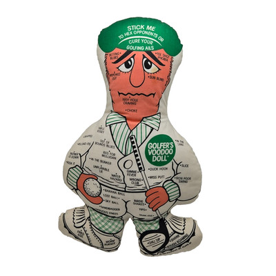 Vintage Golf Plush Golfers VooDoo Doll Stuffed Action Figure 1988 Designsense