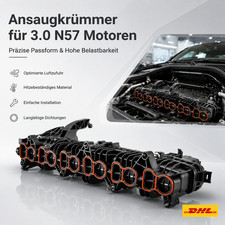 F�r BMW F07 F01 F30 F32 LCI 3er und 5er Ansaugkr�mmer Abdichtung 11617811909
