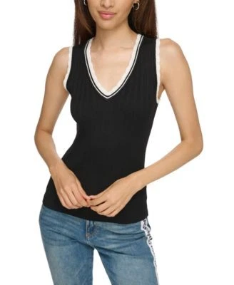 KARL LAGERFELD PARIS Womens Lace-Trim Sweater 196788786448 M RT $69.0