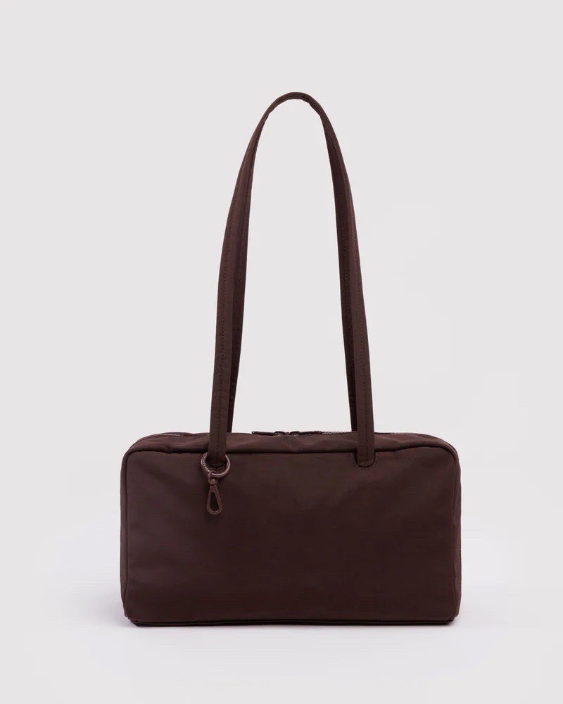 NWT Baggu Nylon Bowler Bag in Coffee