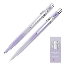 Caran d'Ache 849 Ballpoint Pen & Pencil Set, Blooming Lavender