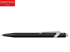Caran d'Ache 849 Metal Black Ballpoint Pen with Blue Cartridge 849.028