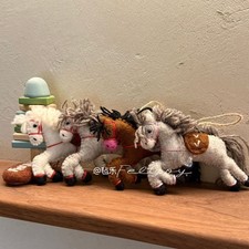 Year Of Horse Lovely Nepal Wool Felt Animal Key Ring Bag Pendant Decoration