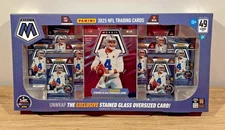 2025 Panini Mosaic NFL Costco Exclusive Bundle Box Jumbo Stained Glass New