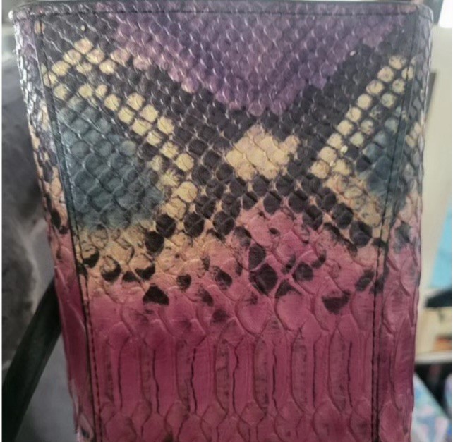 COACH PYTHON EXOTIC LEATHER MINI TOTE•HOT PINK PU… - image 2