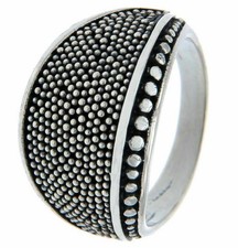 925 Sterling Silver Pebble Ring Size 7.5 » R18