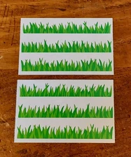 Mrs. Grossman Lot of Two Half Strips ~ Green Grass