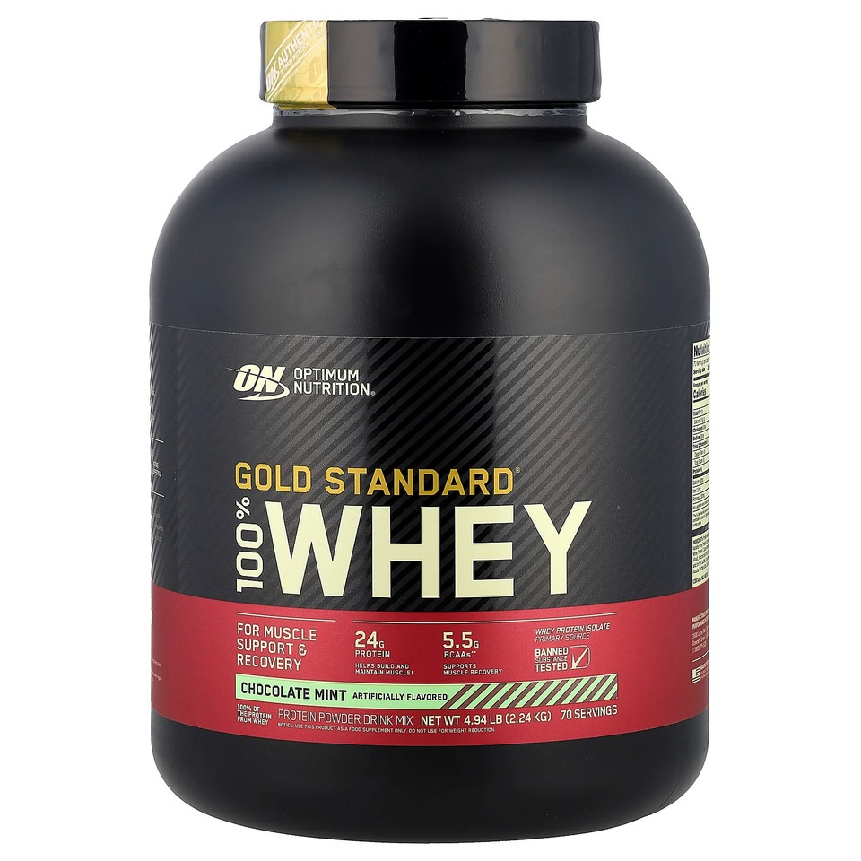 Gold Standard® 100% Whey, Chocolate Mint, 4.94 lb (2.24 kg)
