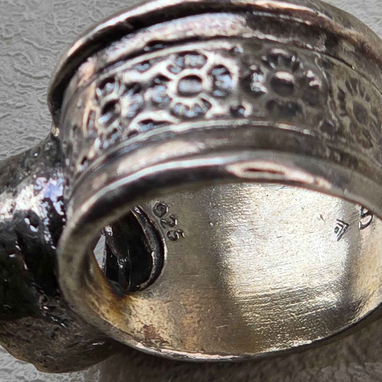 Silpada Chunky Statement Ring Large CZ Sterling S… - image 9