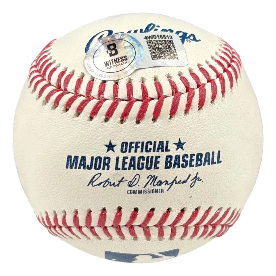 John Kruk Philadelphia Phillies Signed Official MLB Baseball Macho Row BAS - Image 2 of 2