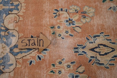Orange Distressed Traditional Area Rug 6x9 Vintage Handmade Wool for Living Room - Picture 13 of 22