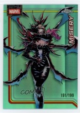 2026 Topps Chrome Marvel Comics Aqua Refractor 191/199 Misery #137 1w9