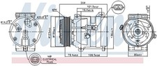 89217 NISSENS Kompressor, Klimaanlage für RENAULT
