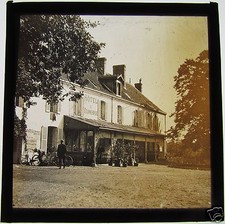 Stunning Glass Magic lantern slide HOTEL DE TOURNE BRIDE FRANCE  C1890 