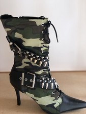 Bottes camouflage vertes