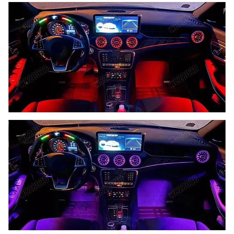 LED Air Vent Ambient Light For Mercedes Benz W117 CLA180 CLA200 CLA250 CLA45 5X — 第 3/4 张图片