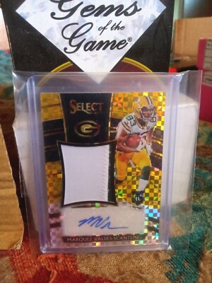 2018 Panini Select Gold RPA Marquez Valdez Scatling      