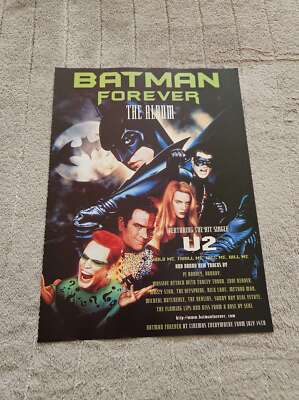 FPOT287 ZEITSCHRIFTENWERBUNG 12X9'' BATMAN FOREVER - DAS ALBUM