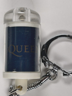 Queen Freddie Mercury Key Ring Torch Logo & Crest  Merchandise Circa Early 1990s
