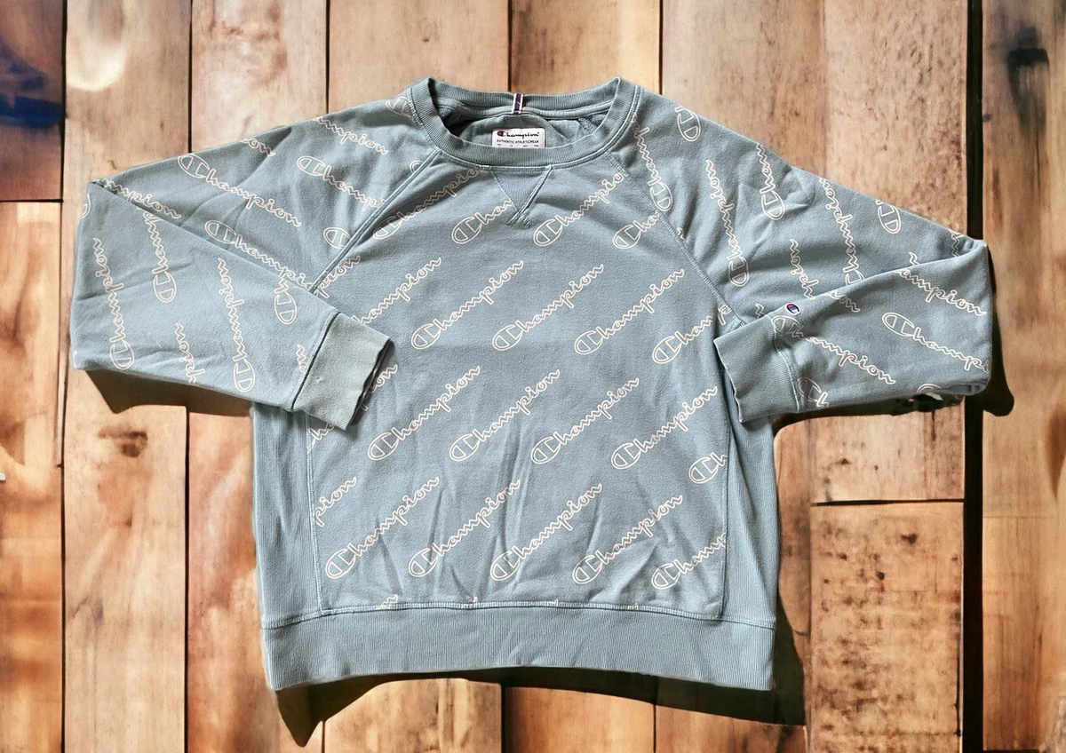 Champion sweater top baby blue grey