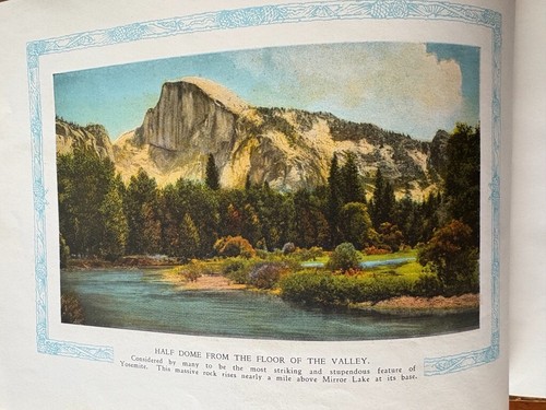 1920's YOSEMITE NATIONAL PARK SOUVENIR PHOTO BOOK 32 PAGES OF COLOR IMAGES NICE! - Picture 5 of 15
