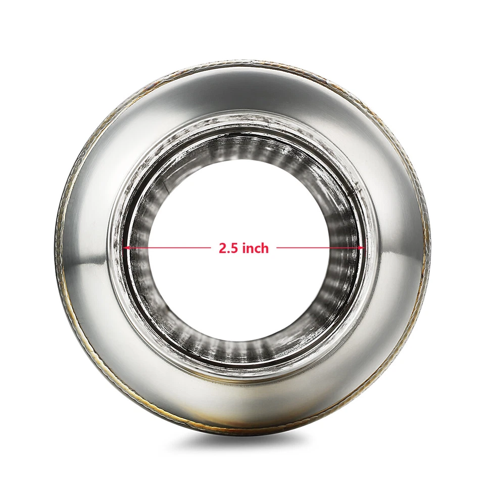 2.5" Inlet Outlet 12" Long Muffler Exhaust/Resonator For Lexus GS300 GS400 GS430 - Image 2 of 4