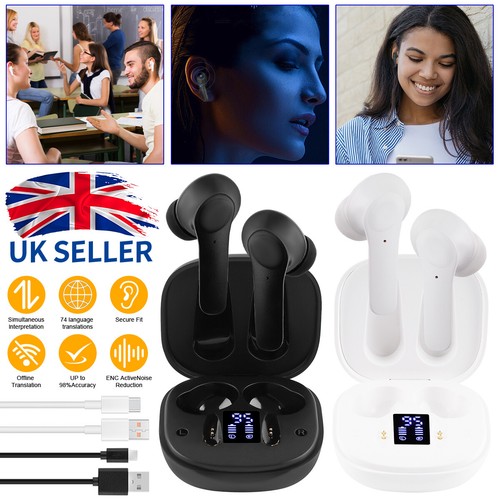 Translator Earbuds Wireless Bluetooth Two Way Translator Device 155+ Languages - Picture 15 of 26