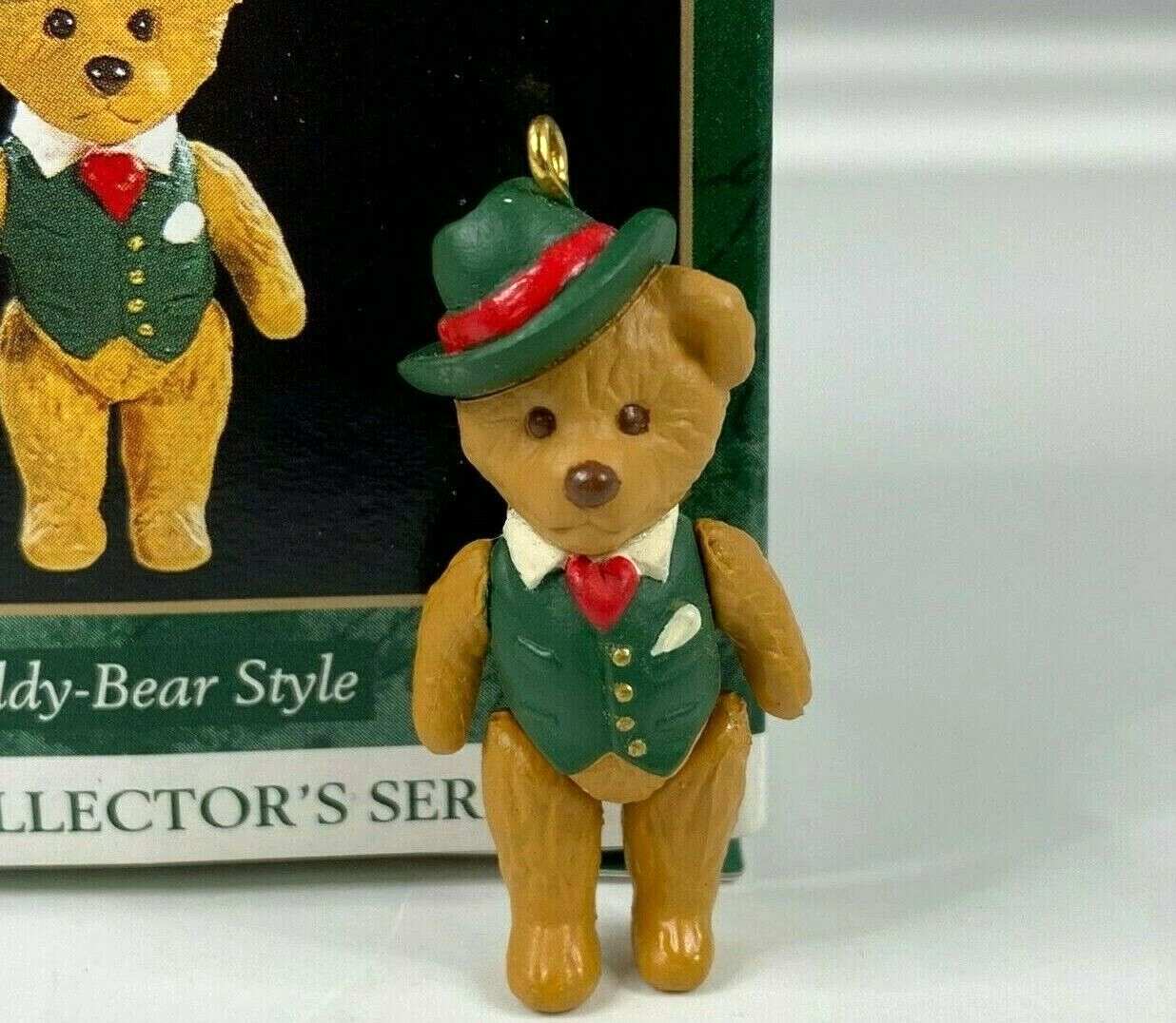 1997 Handcrafted Vintage Hallmark Mini Teddy Bear Keepsake Ornament