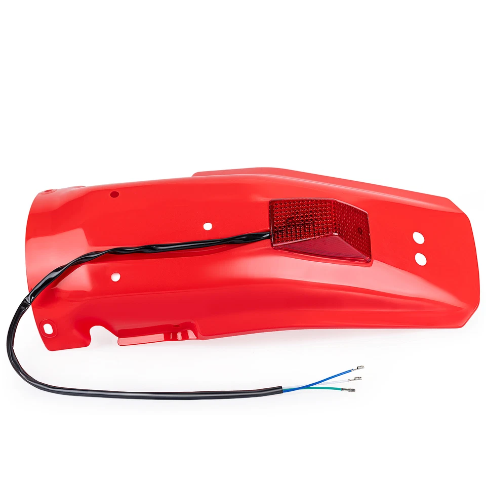 Guardabarros trasero y luz trasera rojos para Honda XR250R XR600R XR650L XR350R XR250L 1985-24 Foto 4 de 4