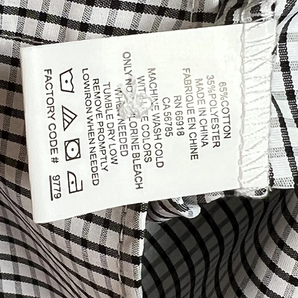 English Laundry Long Sleeve Button Down Black Plaid/Check Shirt Boys Size 6 - Image 4 of 4