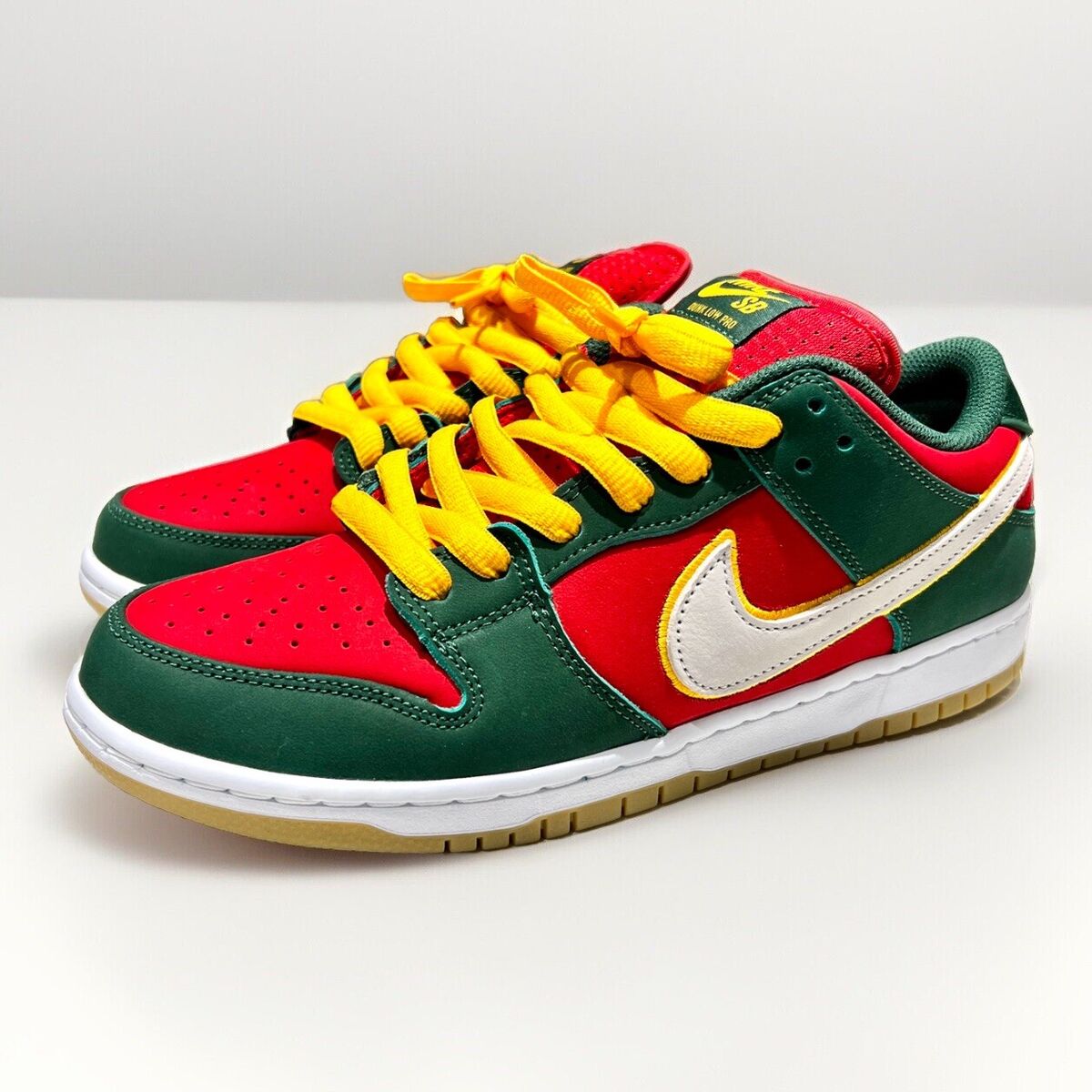 Nike SB Dunk Low PRM Seattle Supersonics Fire Red FZ1287-300 Nike SB Dunk Low PRM Seattle Supersonics Fire Red FZ1287-300