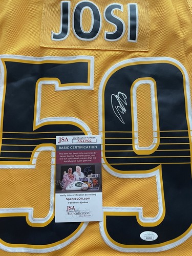 Roman Josi Signed Nashville Predators Captain's Adidas Authentic Jersey 50 COA - Picture 3 of 3
