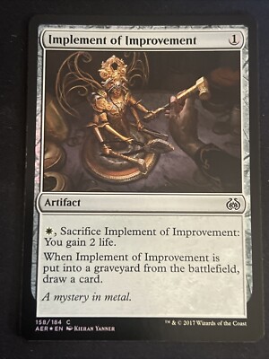 1x Foil Implement of Improvement (158) Aether Revolt LP MTG Magic the Gathering