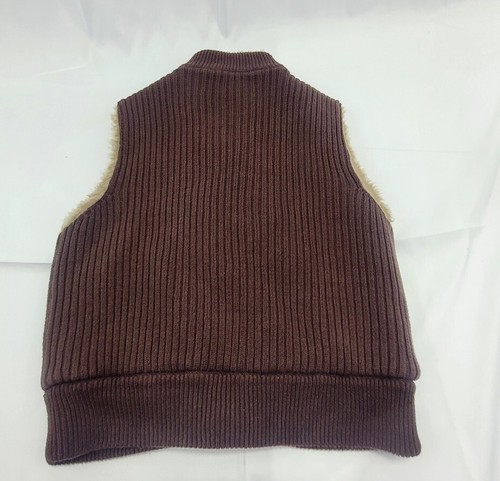 Womens Kikit Brown Vest Faux Fur Sleeveless Size Medium - Picture 7 of 7
