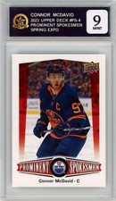 2023 Upper Deck Prominent Spokesmen Spring Expo #PS-4 Connor McDavid HCWG 9 