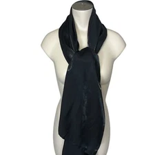 CEJON OS Elegant Black Scarf “Liquid Metal”