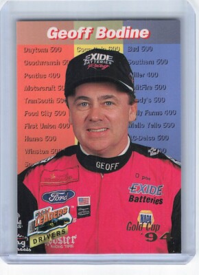 1994 Pro Set Power Racing - Stat Leaders #SL42 Geoff Bodine