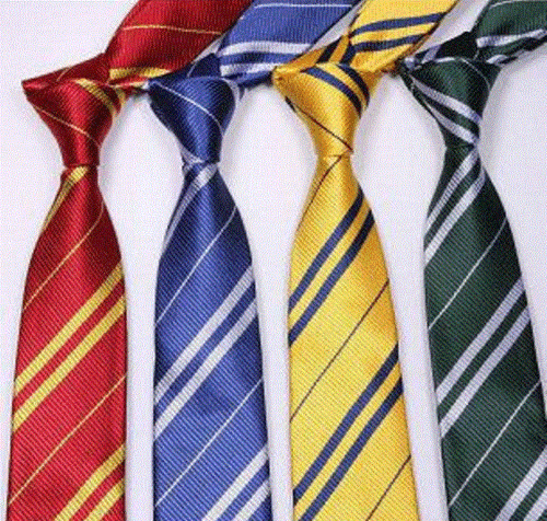 Harry Potter Tie Costume Gryffindor Hufflepuff Ravenclaw Slytherin Cosplay - Picture 2 of 10