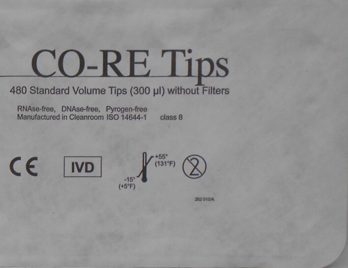 ^._.^出品 CO-RE TIPS 235902, 480 STANDARD VOLUME TIPS 300 µL WITHOUT FILTERS