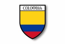Stickers decal souvenir vinyl car shield city flag world crest colombia