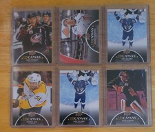 2021-22 Upper Deck Black Canvas Lot Of 6 Hockey Cards NHL