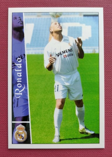 Ronaldo Real Madrid 2 rookie card Mundicromo # 76 Top Once # 628 La Liga 2002 03 - Imagen 2 de 5