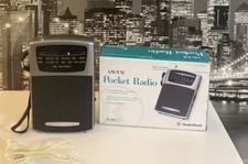 Vintage Radio Shack AM/FM Pocket RADIO 12-464 Tone Control Complete In Box