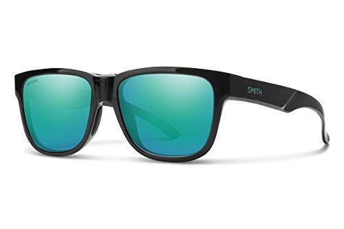 小物 SMITH Lowdown2 Matte Black Gold Smith Lowdown Slim 2 ChromaPop Polarized Sunglasses - Women's