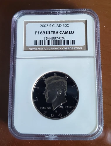 2002-S Kennedy Clad Half Dollar NGC PF 69 Ultra Cameo 50C